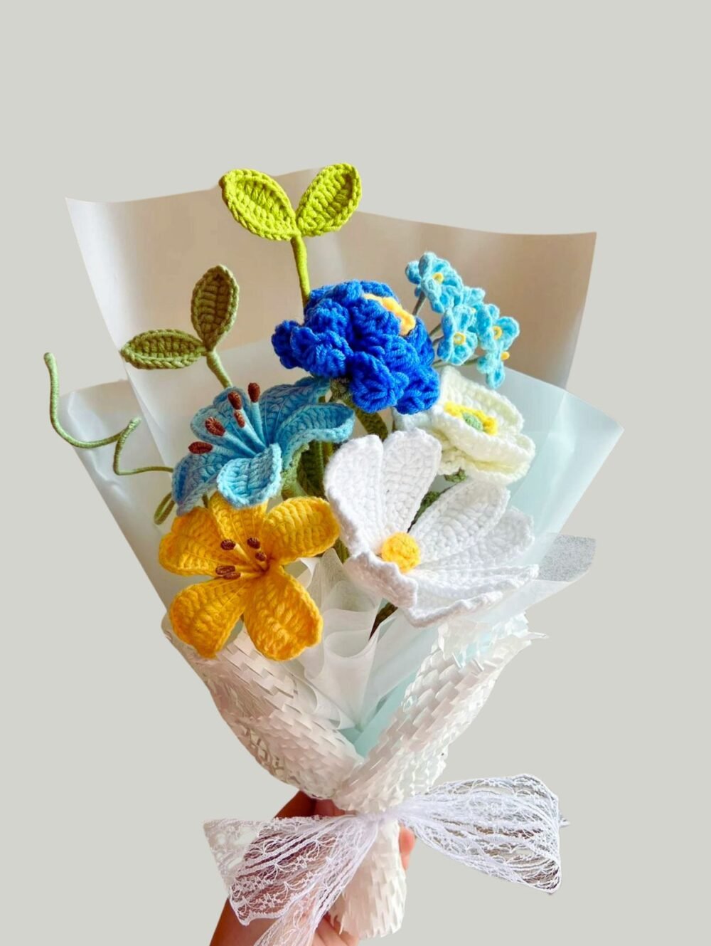 crochet flower bouquet