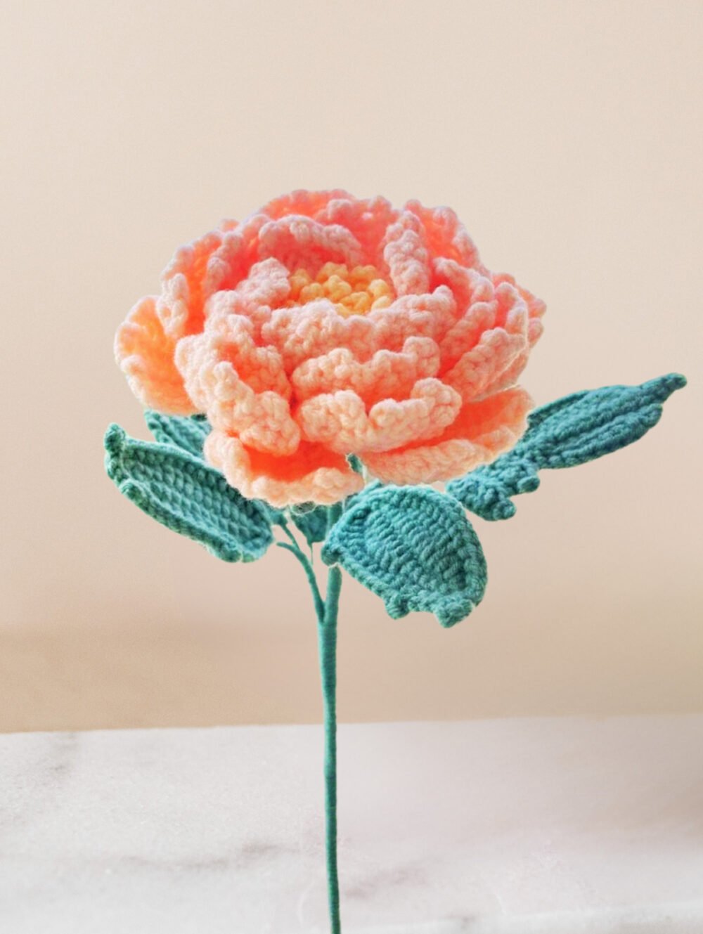 Crochet Peony Flower