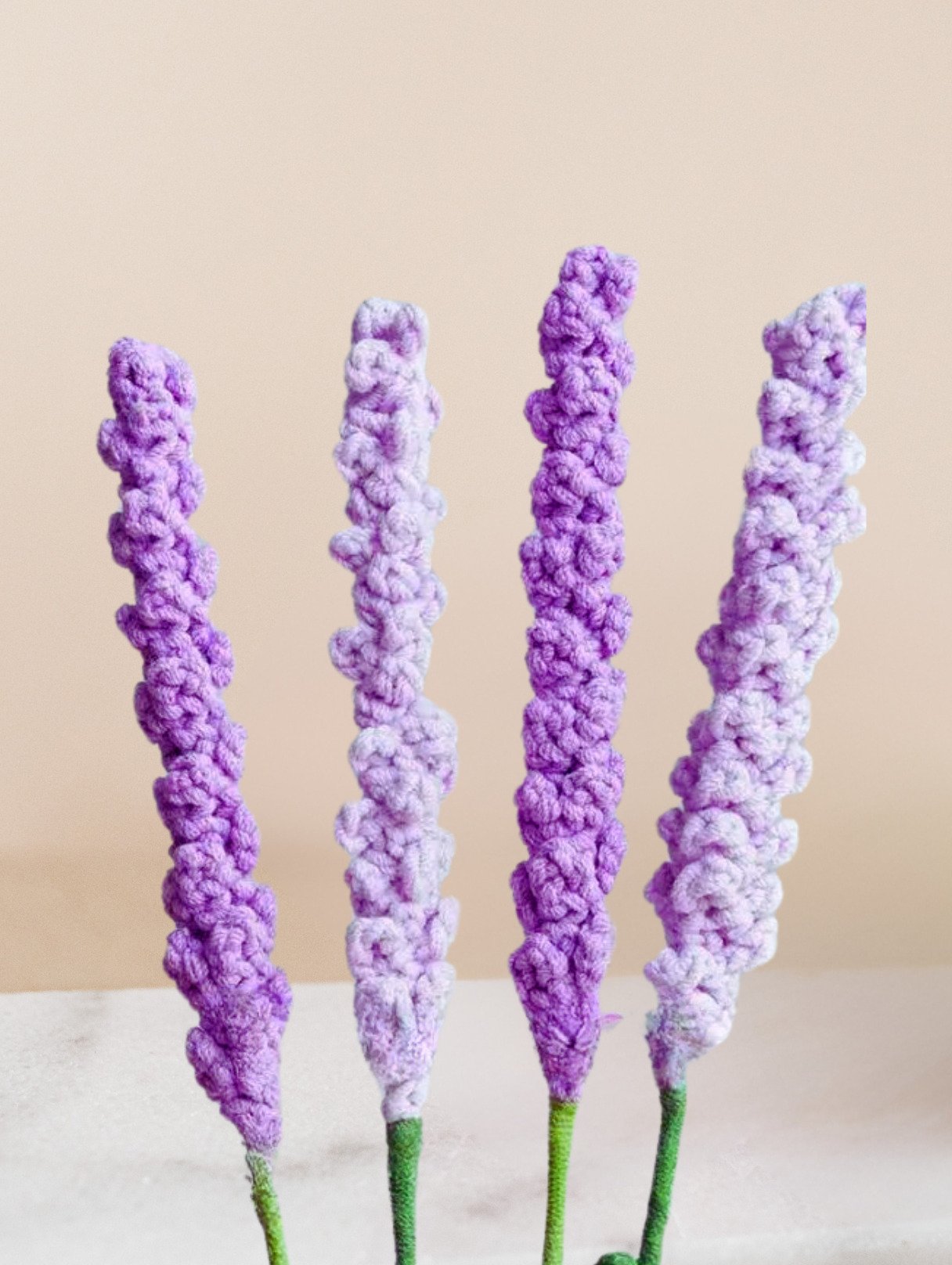 Crochet Lavender Flower